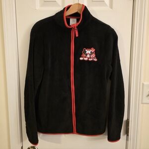 Disney Women's Black Jacket with Red Accents